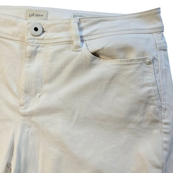 J.Jill Womens White Denim Slim Ankle Jeans Size 10 - Picture 9 of 16